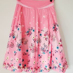 COPY - Adorable Lindy Bop Spring Bicycle Vintage Skirt!